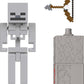Mattel Minecraft Toys, Skeleton Action Figure with Accessory & Redstone Building Piece, 3.25-inch Scale Collectible Set Inspired by Video Game