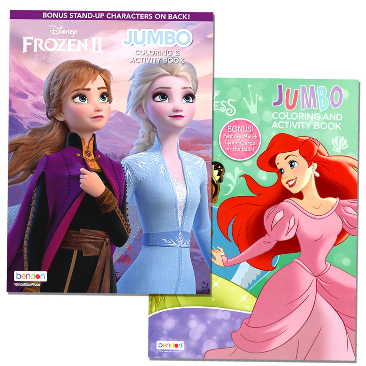 Disney Princess Coloring and Activity Book Bundle for Girls - Coloring Set with Coloring Books, Stickers, Games, Puzzles Featuring Elsa, Moana