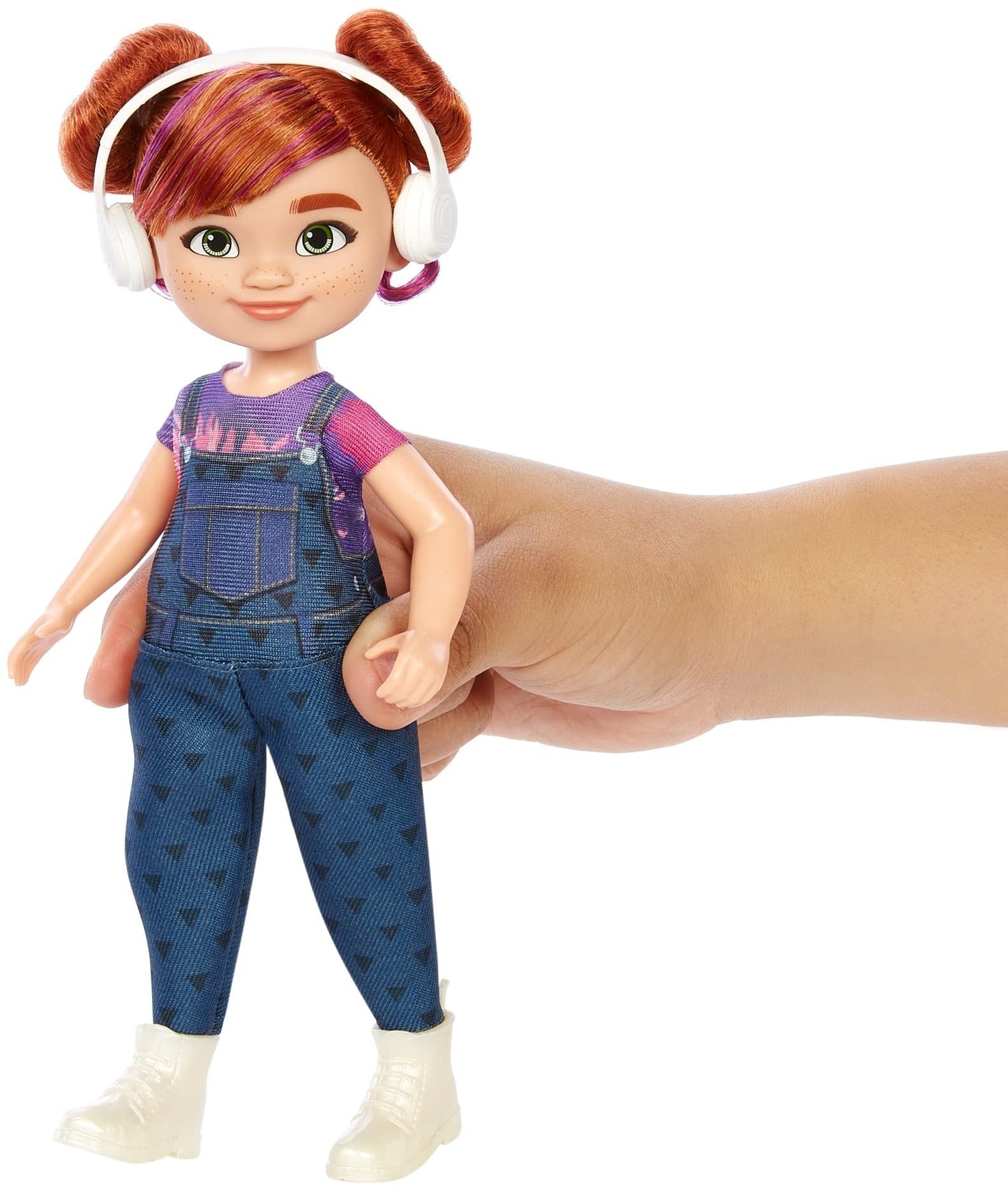 Mattel Karma’s World Switch Stein Doll with Headphones Accessory, Red Hair & Blue Eyes