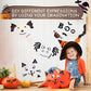 16 Packs Foam Pumpkin Decorating Kit - Pumpkin Foam Stickers for Decorating - 4 Style Holiday Decor Kits for Kids Cat, Bat, Spider Craft Stickers