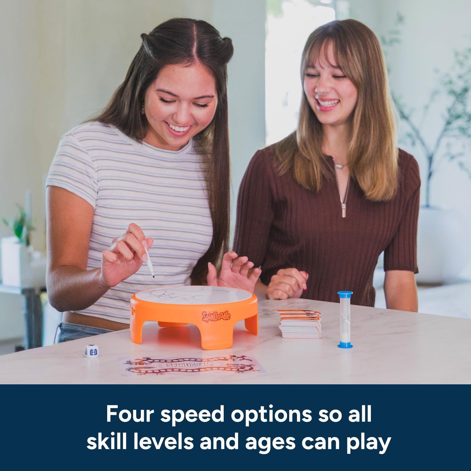 Educational Insights Spindoodle - Fun Board Games for Adults, Teens and Kids, Party Games for Family Game Night, Funny Quick Drawing Game, Guess