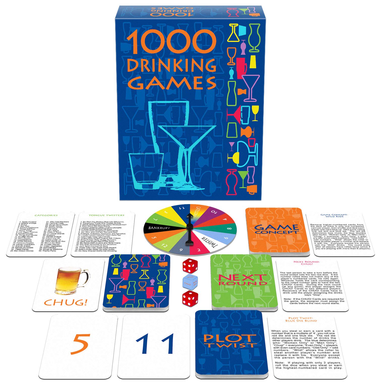 Kheper Games - 1000 Drinking Games - Fun Variety Party Games, Ages 21+