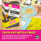 Taco Cat Goat Cheese Pizza On The Flip Side Entertaining Standalone Expansion Game for Family Game Night | Easy to Play 15 Minute Rounds | Fun