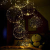 Party Led Balloons, 18 Packs Light Up Balloon Battery Included 3 Meters String Lights Inflated Size 22 Inches Clear Balloon, for Birthday Party