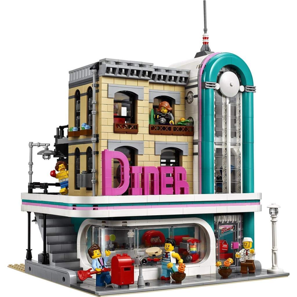LEGO Creator Expert Downtown Diner 10260 Building Kit, Model Set and Assembly Toy for Kids and Adults (2480 Pieces)