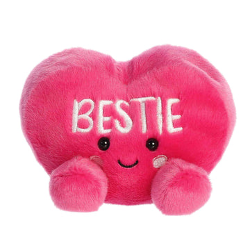 Aurora Adorable Palm Pals Bestie Candy Heart Stuffed Animal - Fun Seasonal Plush For Kids and Adult Collectors - Perfect for Decorating Rooms