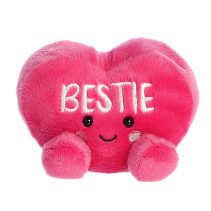 Aurora Adorable Palm Pals Bestie Candy Heart Stuffed Animal - Fun Seasonal Plush For Kids and Adult Collectors - Perfect for Decorating Rooms