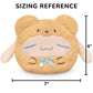 TeeTurtle Reversible Sanrio Cinnamoroll Plushie 6-Inch Teddy Bear Two-Sided Flip Plush Toy with Embroidered Details - Cute Mini Collectible Plush