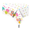 2Pcs Candyland Plastic Tablecloth Sweet Candy Candy Lollipop Tablecloth for Candyland Themed Birthday Party Baby Shower Decoration,54x87In (ZB231)