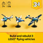 LEGO Creator 3 in 1 Aircraft Race Plane Toy - Building Toy with 3 Building Options, Airplane, Fighter Jet, or Helicopter - Gift Idea for Kids, Boys
