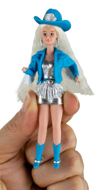 World's Smallest Barbie Doll - 4 Inch Miniature Classic Barbie with Stand - Collectible Retro Doll Toy for Girls, Barbie Fans & Miniature Collectors