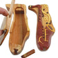 Saxophone with Musical Notes All Natural Exotic Woods Puzzle Box, 7 x 3.5 x 2 with Sliding Wooden Magnetic Key Lock, Sliding Cover and Inner Lid