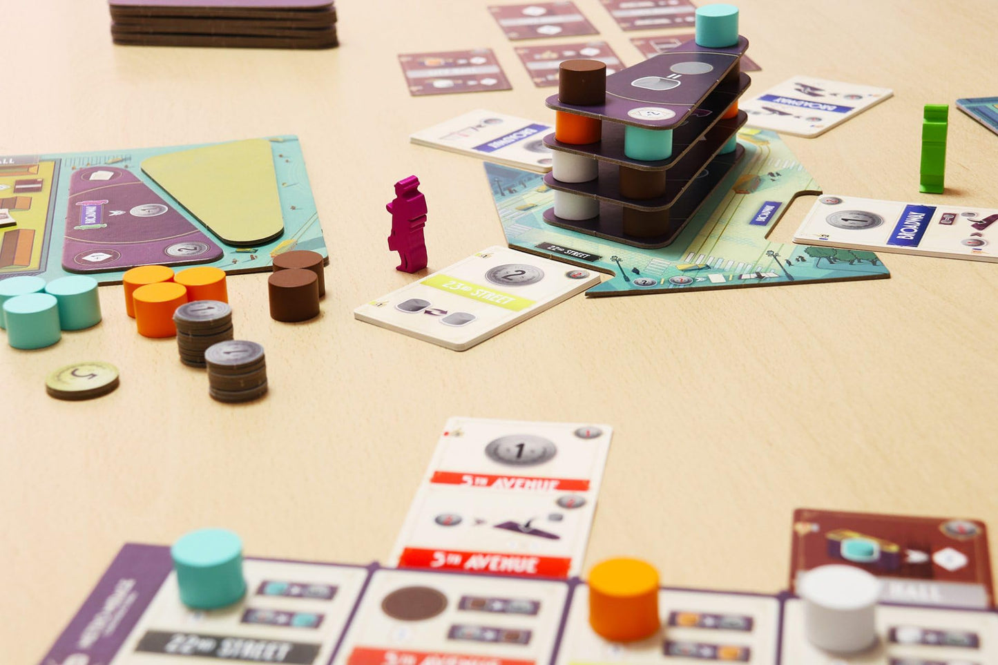 Flatiron Board Game - Build The Iconic New York Skyscraper! Architectural Strategy Game, Fun Family Game for Kids & Adults, Ages 12+, 1-2 Players, 45