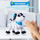yiman Remote Control Robot Dog Toy - Programmable Smart Robot Dog for Kids 3+, Interactive Dancing & Sound, RC Stunt Toys with LED Eyes, Electronic