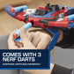 Marvel Spider-Man Web Shots Spiderbolt NERF Powered Blaster Toy, Fires Darts, 3 Darts, Kids 5+ Years (Amazon Exclusive)