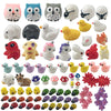 EMiEN 74 Pieces Mini Animals Miniature Ornament Kits,Tiny Animals Figurines,Garden Accessories,Bonsai Craft Decor