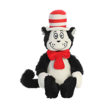Aurora® Whimsical Dr. Seuss™ Mini Cat in The Hat Stuffed Animal - Magical Storytelling - Officially Licensed - Black 7 Inches