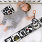 KUANGO 3 PCS Black and White High Contrast Baby Toys Newborn Toys 0-6 Months, Visual Stimulation Sensory Soft Book, Infant Tummy Time Toys 0-3-6