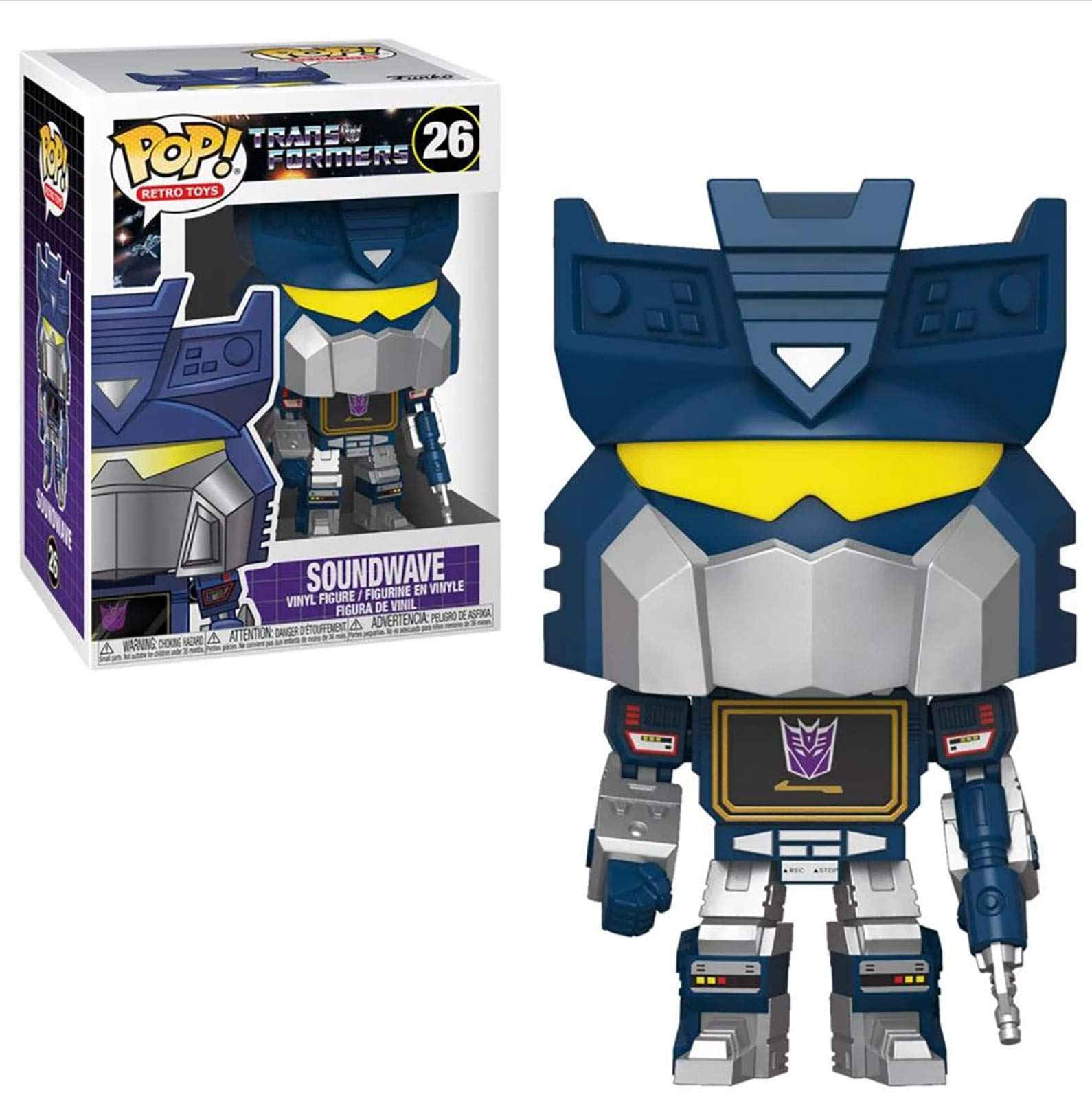 Funko Pop! Retro Toys: Transformers - Soundwave, Multicolour