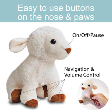 Kulumi My Little Lamb - Singing Lamb w/Audio Bible, Stories and Songs (3+), Musical Stuffed Animal for Baby - Christian Toy for Children to Help Sleep