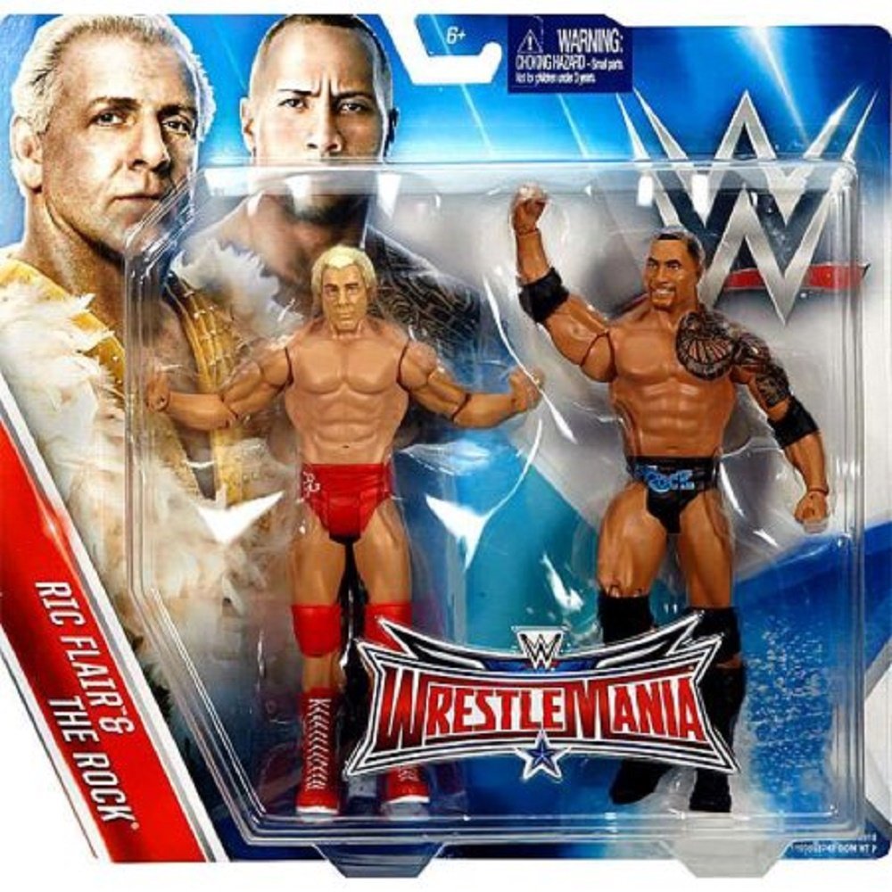 WWE Wrestlemania 32 Ric Flair and The Rock Figure (2 Pack)