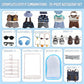 Clothes for Labubu Doll: 25-Piece Clothes & Accessories Set for 17cm/6.7in Dolls - Charm Overalls Casual OutfitsShoes Glasses Backpack Hangers Display