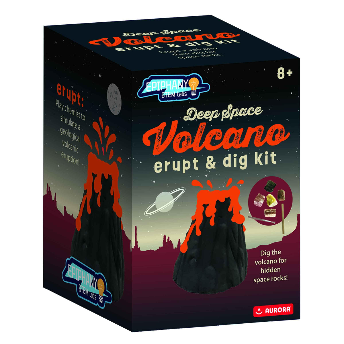 Aurora® Toys Educational Epiphany STEM Labs™ Deep Space Volcano Erupt & Dig Kit Toy - Engaging Toy for Scientific Discoveries - Great for Classrooms
