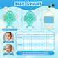 No Flip Over Baby Pool Float with Canopy UPF50+ Sun Protection, Sponge Safety Support Bottom, Fun Gifts Water Toys Accessories Inflatable Baby Swim