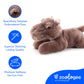 The Petting Zoo Hippo Stuffed Animal Plushie, Gifts for Kids, Earth Keeperz Wildlife Animals, Zoologee Grey Hippo Plush Toy, 10 inches