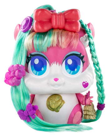 Hamstars - Monica - Includes (2) Hair Chalks and Accessories - Adjustable Hair Length - Secret Tattoo That Appears in Sunlight - Ages (3+)