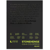 Stonehenge Aqua Black Medium Weight Pad, 140lb, Coldpress, 9 x 12 Inches, 15 Sheets for Wet and Dry Media