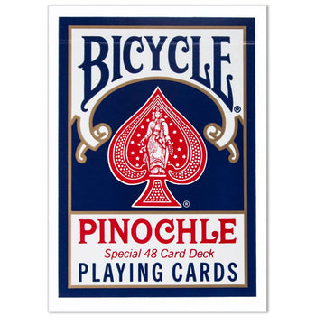 Bicycle Deluxe 1 Dozen Pinochle Poker Playing Cards - 6 Blue & 6 Red Decks! (Standard)
