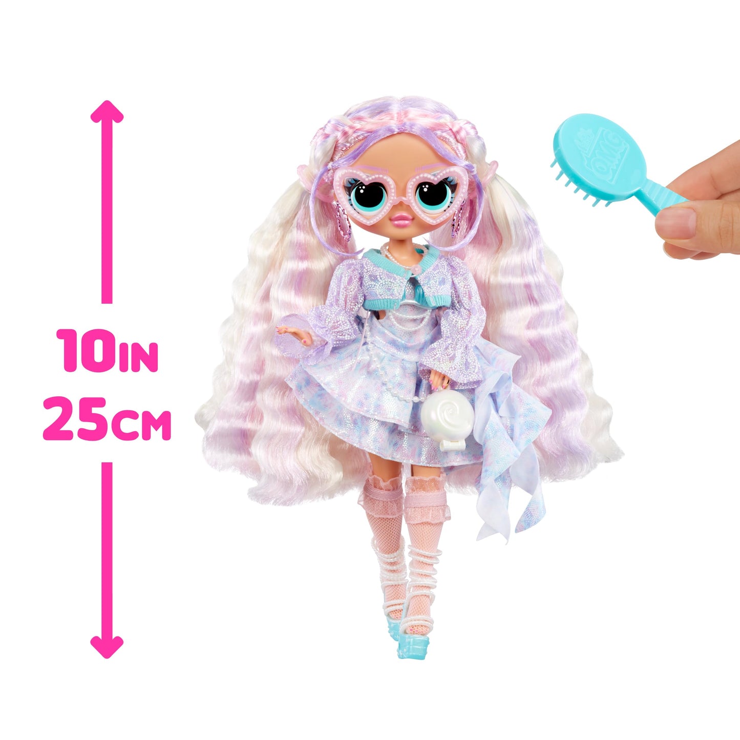 LOL Surprise OMG Pearla Fashion Doll with 15 Surprises Including Mermaid Themed Fashions and Accessories - for Kids Ages 4+