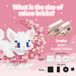 TENYEAH 2 in 1 Mini Building Block Set Animals with Flower and Moon, Micro Brick Toy Cats, Creative Art Craft and Home Decor, Birthday Gifts Idea