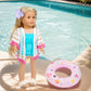 18 Inch American Doll Accessories, Fashion Doll Swimming Play Sets for American 18 Inch Girl Including Clothes Swimsuit Sunglasses Phone Shoes