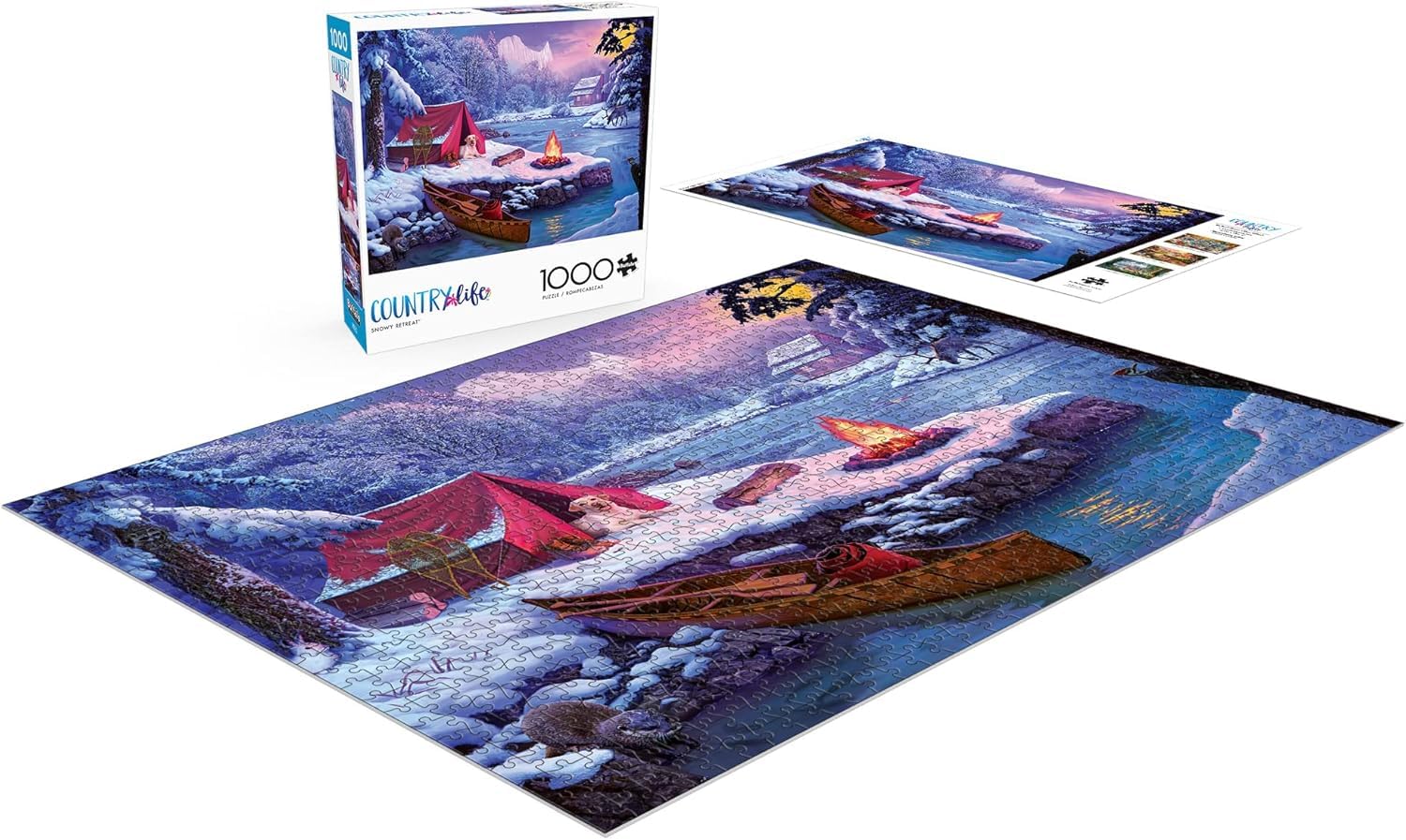 Buffalo Games - Snowy Retreat - 1000 Piece Jigsaw Puzzle for Adults
