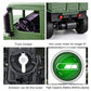 XINGRUI 1:18 RC Military Truck, 50 Min Playtime Remote Control Car, 2.4Ghz 4WD Off-Road Vehicle, All Terrain Toy with LED Lights, Gift for Boys Girls