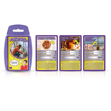 Top Trumps Card Game Peculiar Problems - Family Games for Kids and Adults - Learning Games - Kids Card Games for 2 Players and More - Kid War Games