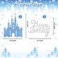 2Pcs Frozen Cake Toppers for Princess Winter Wonderland Theme Party Decor