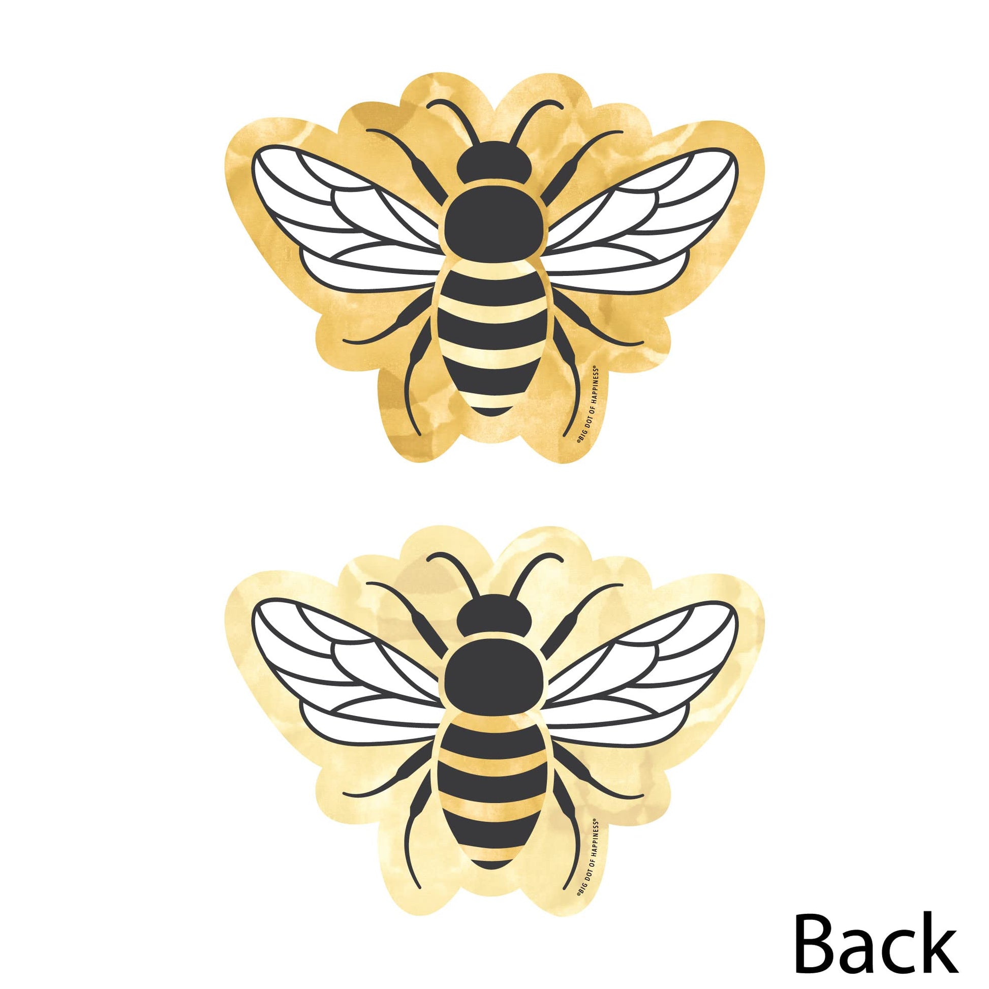 Big Dot of Happiness Little Bumblebee - Decorations DIY Bee Baby Shower or Birthday Party Essentials - Set of 20