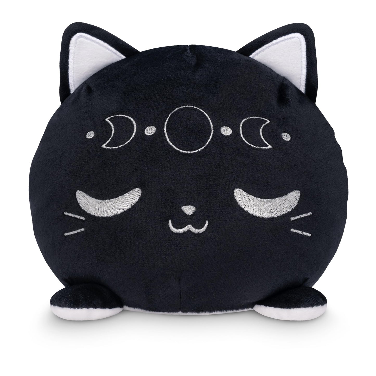 TeeTurtle Reversible 6" Cat Plushie - Celestial Sun and Moon - Cute Kawaii Soft Stuffed Animal