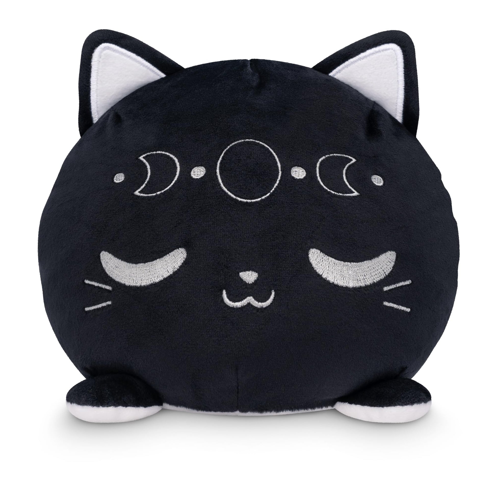 TeeTurtle Reversible 6" Cat Plushie - Celestial Sun and Moon - Cute Kawaii Soft Stuffed Animal