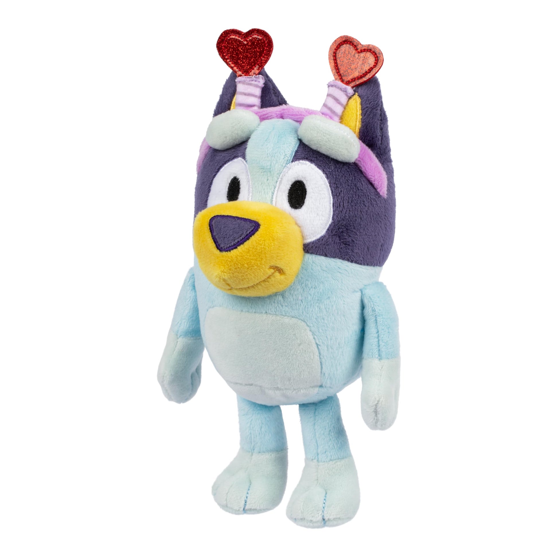 Bluey Smoochy Kiss Figure 2-Pack, Glittery Heart Headband Bingo