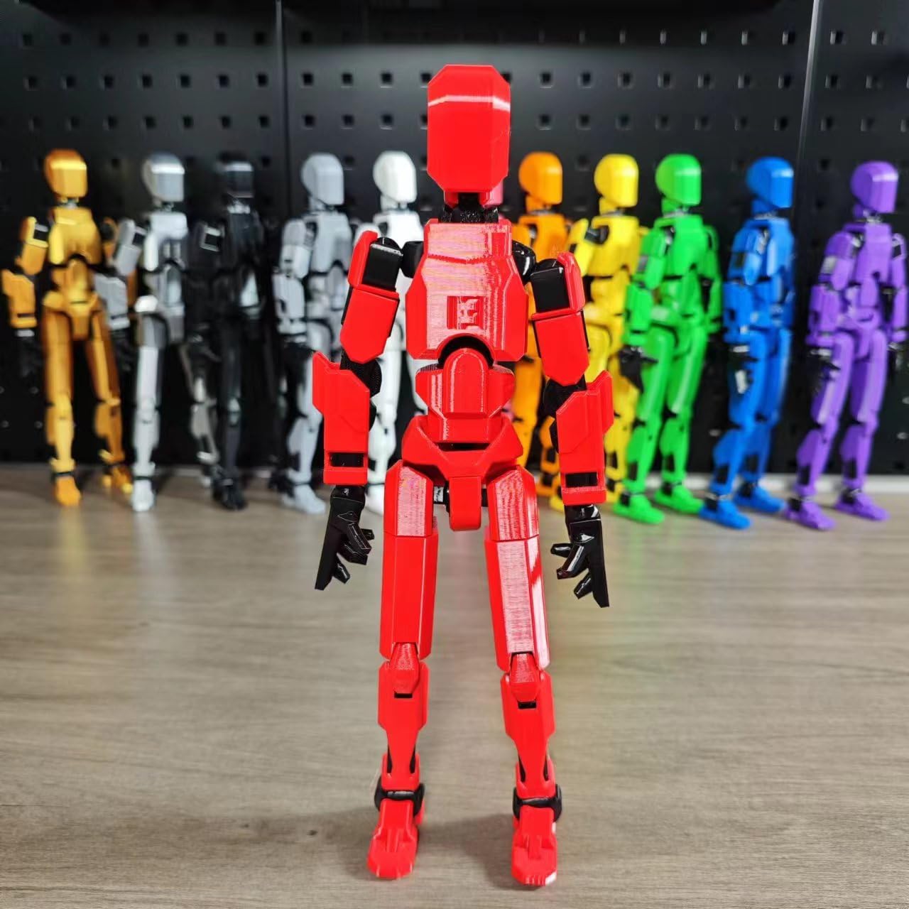 Dumwick Titan13 Action Figure, Lucky Robot 13 Action Figure,3D Printed Multi-Jointed Movable Action Figures,Dummy Robot 13 Figure Creative Gifts