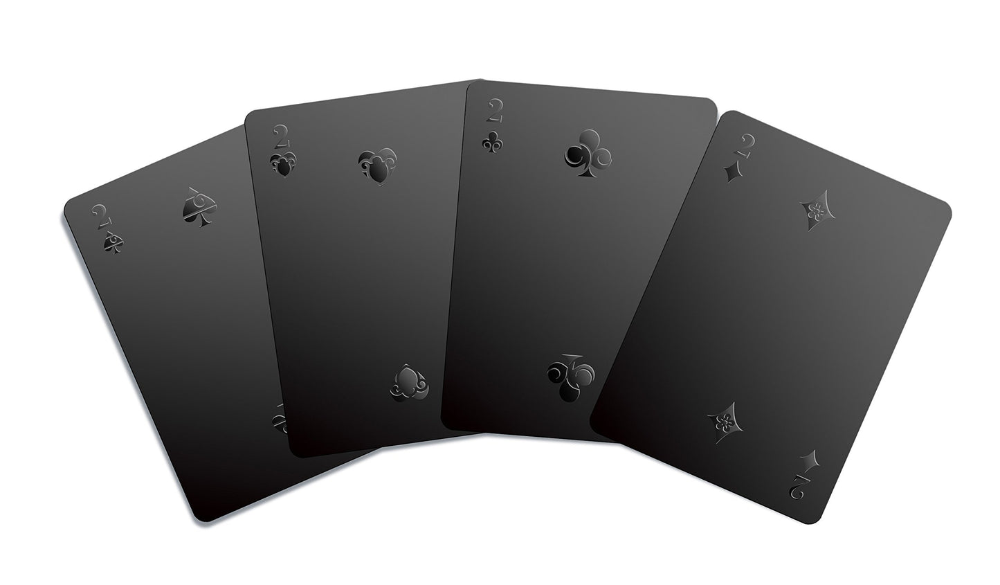 Gent Supply Black Waterproof Plastic Playing Cards - Day of The Dead