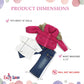 Emily Rose 18" Doll Pink Jacket Outfit Set - 3-Piece Faux Fur Collar Winter Coat with White Tee & Blue Jeans - Gift Boxed Clothes for 18 Inch Dolls