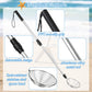 Agolctry 2 Pack Sand Sifter for Beach Shell Scooper with Seashell Bag and Sand Shovel Adjustable Shark Teeth Sifter Shelling Tools for Beach Seashell