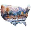 Bits and Pieces - 750 Piece Jigsaw Puzzle for Adults - Home of The Brave, Native American - by Artist Kirk Randle, Completed Puzzle Size: 20" x 27"