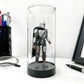 Protech CC-5 Round Storage / Display Acrylic Action Figure Display Case with Black Base, 2.25" W x 4.75" H x 2.25" D, 2-Pack