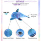 DolliBu Space Sequin Plush - Reversible Dolphin Stuffed Animal, Space-Themed Cute Stuffed Animal for Room Decor - 12 Inches